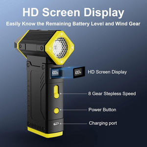 Jxd PVC Chống Bụi Mini Nén Không Khí Khăn Lau Bụi Blower Cho Xe & Nhà Làm Sạch Xách Tay Động Cơ Máy Bay Phản Lực Fan - Product Image 4