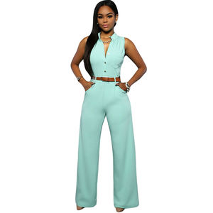 Nouveautés 2024 Été : Combinaison Femme Tendance sans Manches avec Ceinture, Grandes Tailles S-6XL - Product Image 4