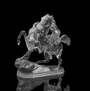 Sculpture d'animal en résine transparente de haute qualité, modèle médical, cheval de guerre, ultra-réaliste, décoration artistique pour la maison - Product Image 6