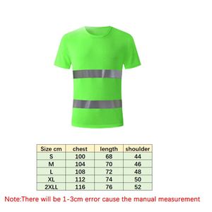 เสื้อยืดสะท้อนแสงสำหรับงานก่อสร้าง พิมพ์ลายโลโก้ตามสั่ง สำหรับช่างซ่อมบำรุง - Product Image 4