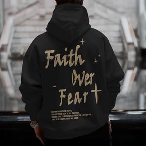 Sudadera con Capucha FOXA Faith Over Fear para Hombre, 100% Algodón, Sudadera Transpirable - Product Image 5