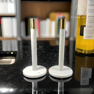 Supports de bougies modernes en argent pour mariage, décorations de table, chandeliers en métal, centres de table faits à la main, logo personnalisable - Product Image 6