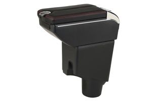 Boîte d'accoudoir de <span class=keywords><strong>voiture</strong></span> <span class=keywords><strong>en</strong></span> cuir PU noir pour Toyota pour Yaris 2018-2022 7 glissière de conception USB et accessoires intérieurs <span class=keywords><strong>en</strong></span> <span class=keywords><strong>bois</strong></span> à double couche - Product Image 3