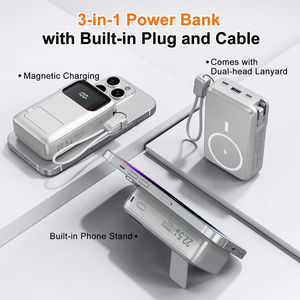 Batería OEM de polímero de litio de 20000 mAh, ultradelgada, con carga inalámbrica, carga rápida de 2.4 A y pantalla digital. - Product Image 3