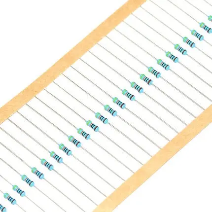 Resistor Film Logam Resistansi 1/6W 1/16W 1/8W 1/4W 1/2W 1W 2W 3W Resistor Film Logam 5W Harga Resistor Rendah