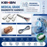 ISO13485 untuk Kabel Harness Kelas Medis dengan Bahan Nilon & Karet untuk Peralatan Diagnostik dan Peralatan Rumah Tangga
