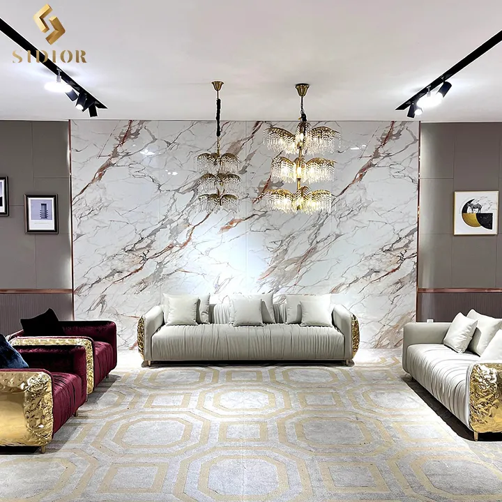 बका डिजाइन प्रीमियम विला आधुनिक शैली लाइट लक्जरी चमड़े के अनुचर सोफे सेट फर्नीचर लिविंग रूम सोफा सेट फर्नीचर लिविंग रूम सोफा