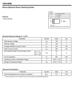 Diode de commutation de petit signal 1N4148W SOD-123 100V 200mA -55°C à +150°C 100% Originale et Traceable Code de lot