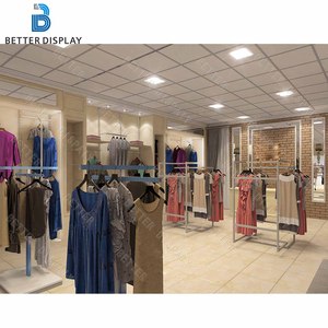 Expositor <span class=keywords><strong>de</strong></span> Ropa <span class=keywords><strong>de</strong></span> Acero para Hombre y Mujer a Precio Competitivo, con Gabinete para Zapatos y Bolsas, Mostrador para Tienda - Product Image 3