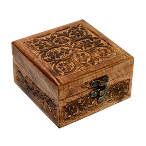 Cheap Handmade <b>Wooden</b> Jewelry <b>Chest</b> for Personal Accessories, Gifts and Keepsakes with Classic Rustic Craftsmanship - Product Image 1