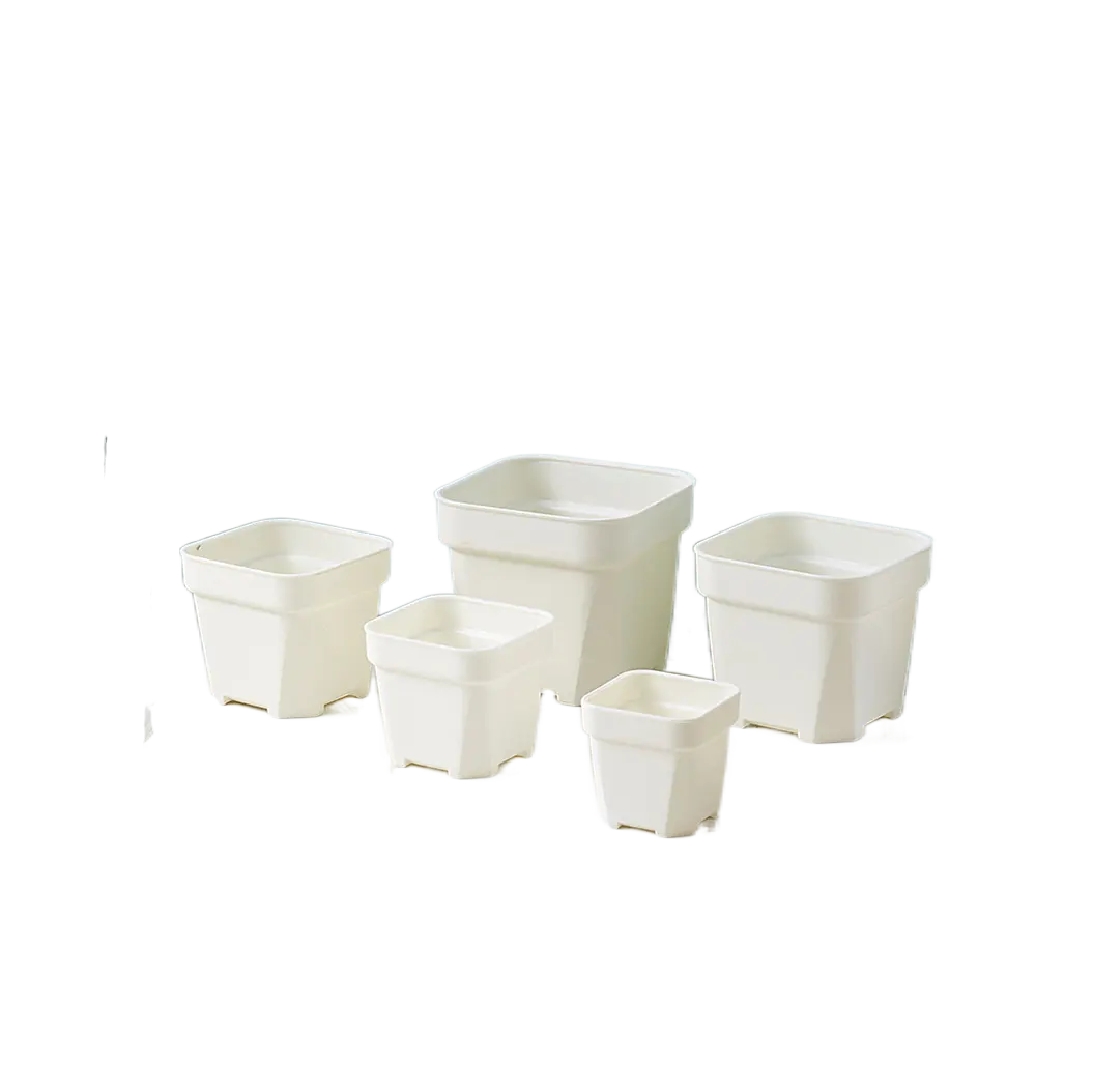 white plant thickened plastic flower pot with best quality