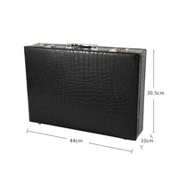 Ensemble de 25 couteaux de cuisine avec étui en cuir de crocodile, manche en acier inoxydable et PP, couteau de chef, couteau à steak, couteau utilitaire, bloc de rangement, coffret cadeau OEM
