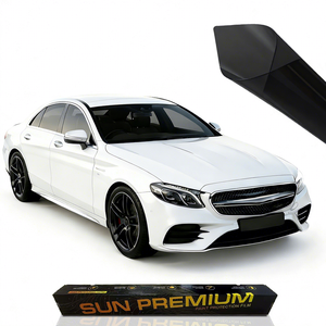 Película para Tintado de Ventanas de Automóvil, Papel Ahumado Negro, Láminas para Ventanas de Automóvil, Rollo de Película Protectora de Cerámica para Automóviles - Product Image 1