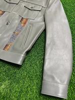 Custom Design Fashion Hochwertige Streetwear Jacke für Herren Custom Logo Herren Lederjacke