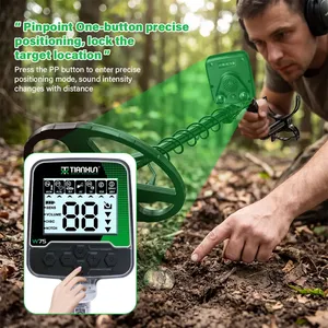Détecteur de métaux professionnel W75, étanche IP68, rechargeable, longue portée, pour la détection de trésors et d'or, TX-W75 professionnel W75 - Product Image 1