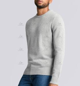 Các Nhà Sản Xuất Tùy Chỉnh Cổ Điển Len Cashmere Hàng Dệt Dệt 100 Tự Nhiên Pashmina Áo Len Người Đàn Ông Crew Cổ Kashmir Áo Len Cho Nam Giới - Product Image 4