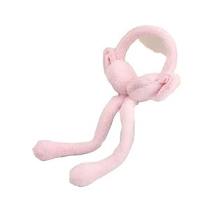 Accessoires de noël hiver chaud extérieur cache-oreilles couverture en peluche maison maison enfants mignon fille saint valentin cadeau doux sentiment réglable - Product Image 3