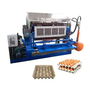 Bandeja de papel usado totalmente automática para reciclaje de papel, máquina formadora de bandeja de huevos de papel, máquina grande para hacer bandeja de huevos