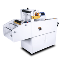 Laminateur thermique hydraulique A3 entièrement automatique pour film BOPP, machine de laminage et d'estampage à chaud tout-en-un FM450T+SJ300 avec anti-ondulation