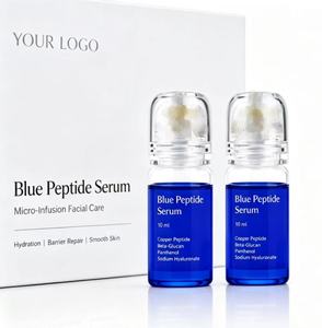 Sérum Peptidique Bleu Micro-Infusion Soin du Visage Hydratant Réparateur de Barrière Cutanée Peau Lisse OEM - Product Image 4