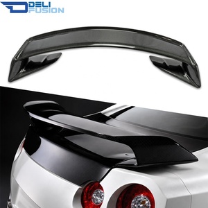 Alerón Trasero de Fibra de Carbono Estilo MN para Nissan GTR R35 2008-2023 con Base, Accesorios de Tuning Exterior para Carreras - Product Image 1