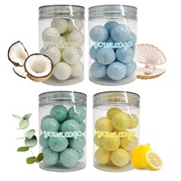 Bombes de bain en gros 15g*20pcs, boules effervescentes parfumées pour le bain, boules de sel de bain moussantes