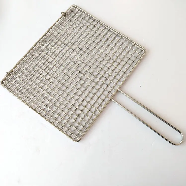 Disposable Grill Rack Round Bbq Grilling Wire Mesh Net Multifunction One Time Use Wire Mesh Grill