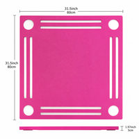 Tapis flottant Mahjong américain 31,5 pouces en mousse EVA couleur macaron antidérapant imperméable pliable écologique portable - Entrepôt américain