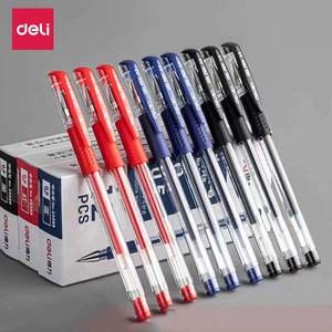 Bolígrafo de gel Deli de 0,5 mm con punta de bala, tinta negra, para oficina, escritura y papelería - Product Image 1