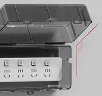 Boîtier de protection étanche sur mesure pour multiprise extérieure, entièrement scellé, idéal pour la recharge dans la salle de bain