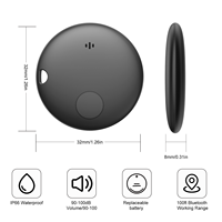 Traceur GPS en plastique compatible Android, contrôle par application, étanche IP67, localisateur de cartes, longue autonomie, pour bagages, clés, anti-perte