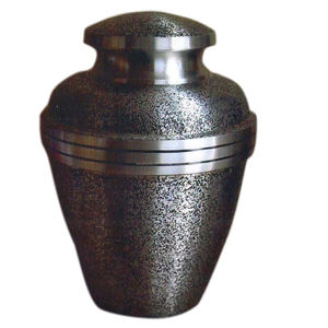 Urnes de maître de crémation de mémorial funéraire pour adultes avec bande argentée pour cendres humaines fabriquées à la main en laiton - Product Image 3