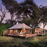 Tente de luxe personnalisée pour hôtel en verre, lodge de glamping, maison-tente écologique pour resort, tente de bain de douche extérieure
