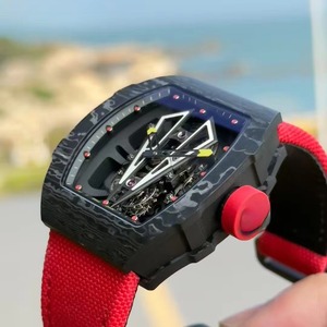 Top-of-the-line carbon fiber skeletonized men's tourbillon power Reserve <b>automatic</b> mechanical waterproof watch - Product Image 4