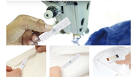 Étiquette de lavage textile RFID UHF en lin, mini, lavable, résistante aux hautes températures et aux produits chimiques agressifs, pour contrôle d'accès Alien H9