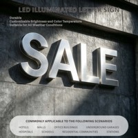 Lettres en relief LED RGB imperméables à changement de couleur, lettres publicitaires 3D personnalisées pour façade de magasin commercial