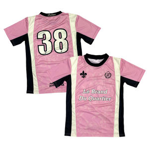 Soccer Jersey <strong>Maker</strong> Custom High Quality Embroidery <strong>Logo</strong> Fashion Design Patchwork Mesh Quick Drying Streetwear <strong>Football</strong> Shirts - Product Image 1