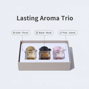 Coffret cadeau de luxe pour elle, 3 pièces, taille standard, parfum floral boisé longue durée, écologique, cadeau de la Saint-Valentin, cadeau de Noël - Product Image 4