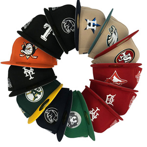 قبعة بيسبول رجالي كلاسيكية جديدة أصلية عالية الجودة بحافة مسطحة من طراز Era 59، قبعة مُحكمة الإغلاق مكونة من 6 ألواح Gorras Snapback Fitted Hat <span class=keywords><strong>Cap</strong></span> - Product Image 6