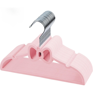 Perchas de Terciopelo Premium para Niños, Antideslizantes, con Lazo, para Ropa de Bebé, para Armario - Product Image 1