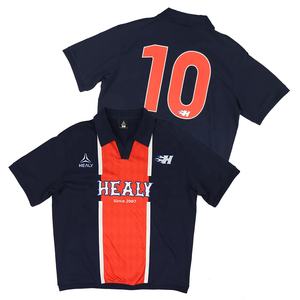 Jersey Sepak Bola Custom HEALY Desain Vintage Kerah Polo Personalisasi Kaos Retro Sepak Bola Bahan Performa untuk Tim dan Penggemar - Product Image 1
