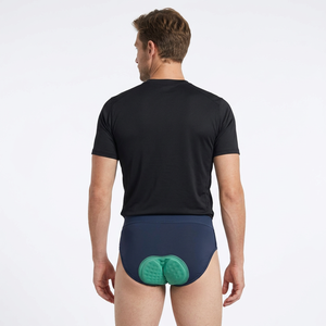 Pantalones Cortos de Ciclismo Acolchados 3D Azules para Mujer con Almohadilla de Gel Verde, Estilo Ajustado que Absorbe la Humedad - Product Image 5
