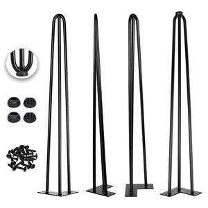 बाल के लिये कांटा पैर 28 ''इंच थोक सस्ते काले यू वी के आकार का आयरन स्टील रेस्तरां डेस्क पैर भोजन धातु फर्नीचर बाल के लिये कांटा टेबल पैर - Product Image 1