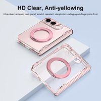 Étui magnétique rotatif à 360° de qualité supérieure compatible avec l'iPhone Duo Fold, film intégré, coque pliable antichoc