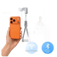 Nouvelle poignée magnétique 2026 pour téléphone portable avec fonction de mise en miroir d'écran, contrôle à distance, vue du viseur de la caméra arrière et accessoires HD