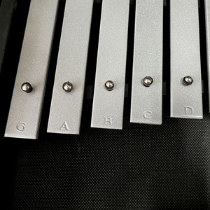 Sinomusik Double touches 25 notes touches métalliques xylophone et Glockenspiel instrument de musique à <span class=keywords><strong>percussion</strong></span> potable avec étui - Product Image 5