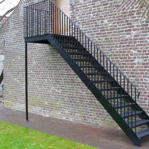 Escalera de Acero Prefabricada Galvanizada, <span class=keywords><strong>Precio</strong></span> de Fábrica Económico, Decorativa para Exteriores - Product Image 6