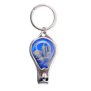 On Sale Dubai Nail Clipper Bottle Opener Epoxy Sticker Keychain Nail Cutter Portable KeyChain