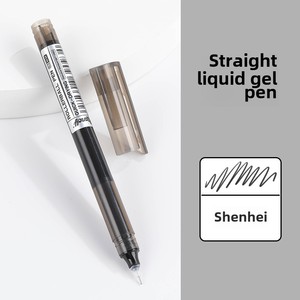 12 penna a sfera liquida traslucida asta ad asciugatura rapida penna ad acqua creativa cancelleria rossa 0.5mm penna Gel per gli studenti - Product Image 6