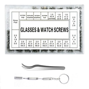 Juego de gafas tornillo anteojos tornillo repuestos gafas de sol tornillos para gafas máquina accesorio pieza pinzas destornillador - Product Image 3